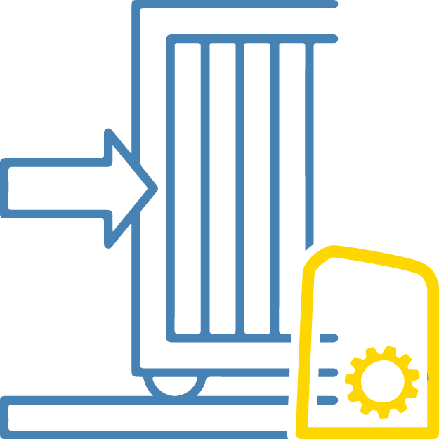 Teknomation vector icon of Sliding Gate